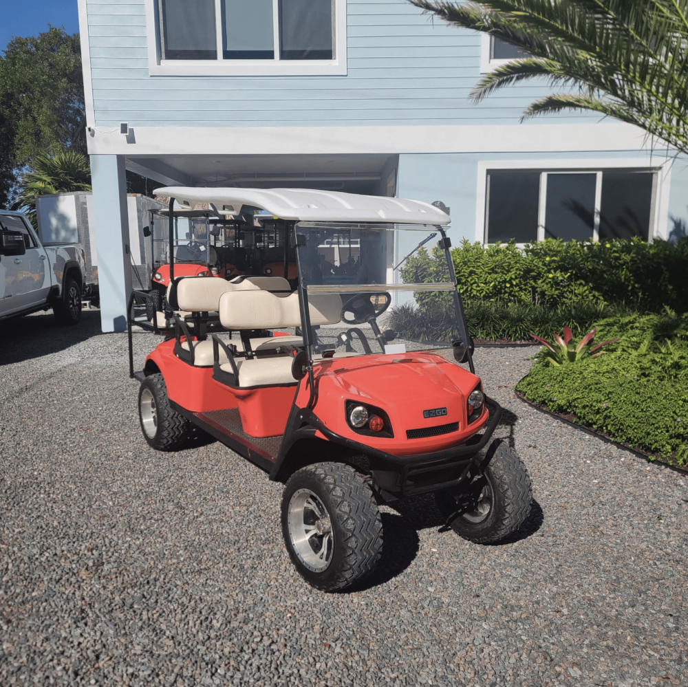 6 seater ezgo gas golf cart